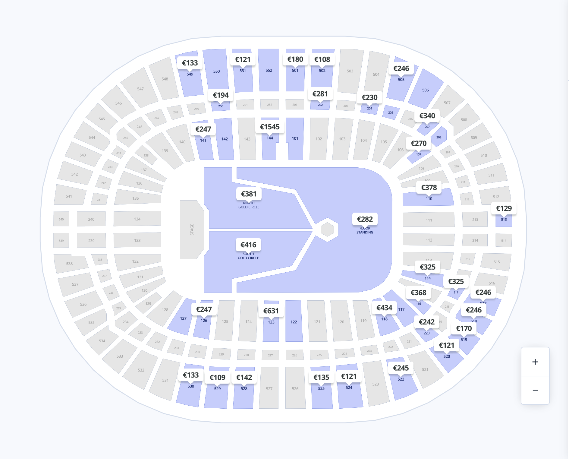 The Weeknd London - Wembley Stadium Seat Map